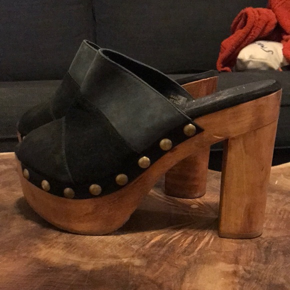 Cordani Shoes - Boho Chic Platform Open Toe Suede Mules/Slides